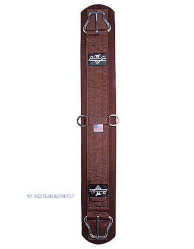 Popręg westernowy Professional's Choice SMx VenTECH czarny — perforowany neopren, klamra z rolką — HorsePassion.pl