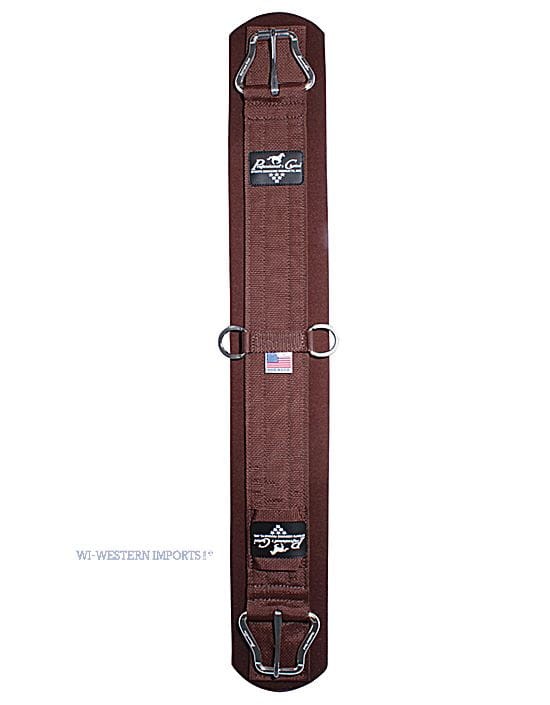 Popręg westernowy Professional's Choice SMx VenTECH czarny — perforowany neopren, klamra z rolką — HorsePassion.pl