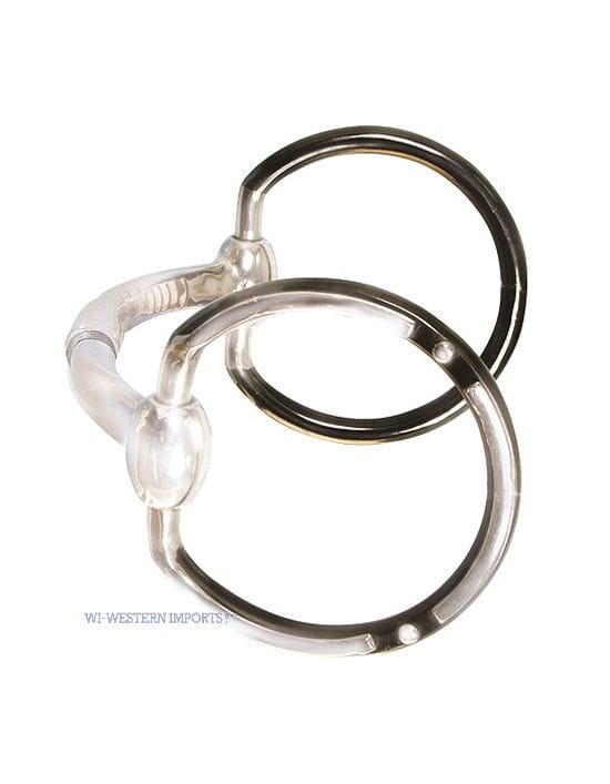 Wędzidło Billy Allen Offset Dee 5" — ring Offset Dee z czarną nakładką i stalową ramą, anatomicznie wygięty ścięgierz sweet iron