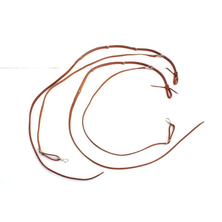 German Martingal wodza pomocnicza skóra harness nylon western Equi — HorsePassion.pl