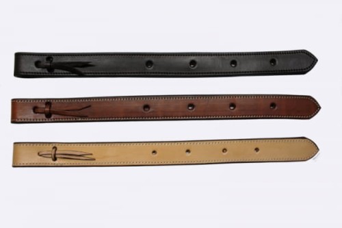 Off billet skórzany z lace-tie — trzy kolory: czarny, kasztan, naturalny — HorsePassion.pl