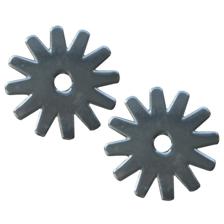 Rowele do ostróg western 12-punktowe koniczyna ciemna stal para delikatne działanie — HorsePassion.pl