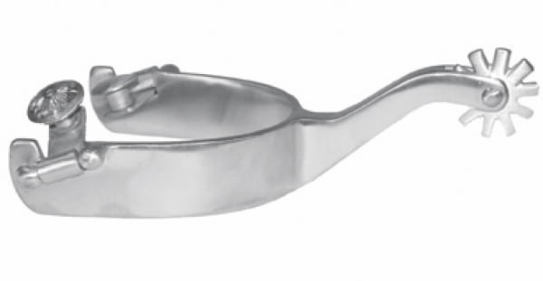 Ostrogi western pleasure długa szyjka upswept polerowana stal nierdzewna equitation — HorsePassion.pl