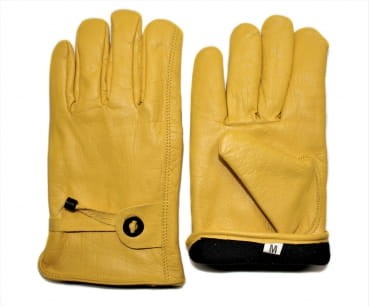 Para wytrzymałych skórzanych rękawic western styl Yellowstone z podszewką grzbiet dłoni — HorsePassion.pl