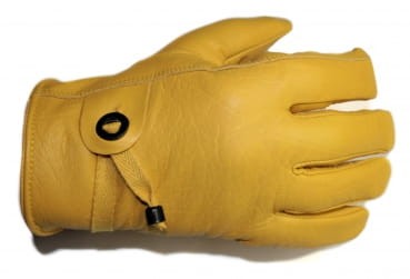 Wytrzymała skórzana rękawica western styl Yellowstone z podszewką grzbiet dłoni — HorsePassion.pl