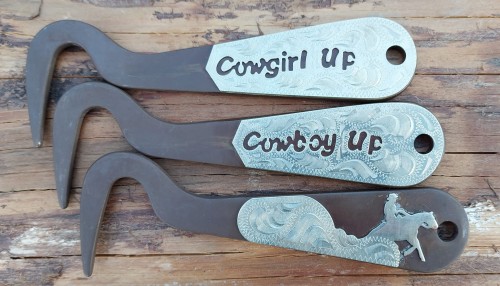 Kopystka western z grawerem COWBOY UP