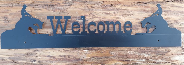 Szyld WELCOME reiner sliding stop koń