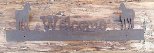 Dekoracyjny napis WELCOME reining