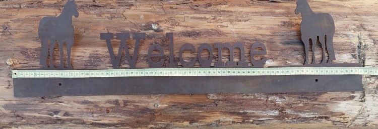 Szyld jeździecki z motywem sliding stop