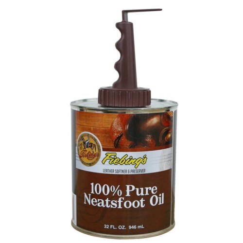 Fiebing's 100% Pure Neatsfoot Oil olej do skóry naturalny 946ml - zmiękczanie konserwacja siodła