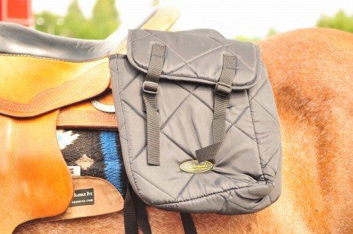 Sakwa tylna Cattleman’s na siodło western — pikowany nylon, montaż na cantle