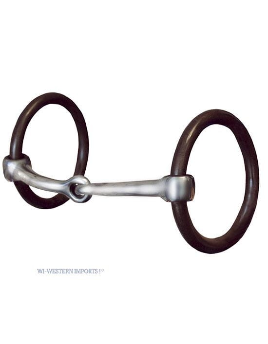 Wędzidło Snaffle Bit Promaster WI 5" — ciężkie symetryczne O-ringi sweet iron ciemnobrązowe, aluminiowy anatomicznie zakrzywiony ścięgierz satynowy z miedzianymi wstawkami