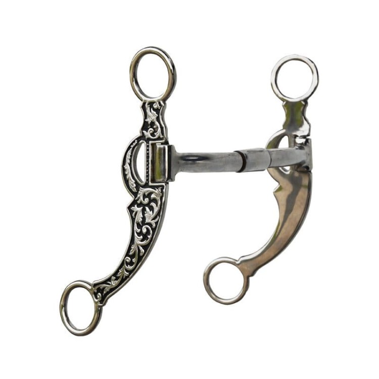 Czanka Billy Allen show — asymetryczna nakładka scrollwork czarno-srebrna, barrel roller, O-ringi, 12,5 cm