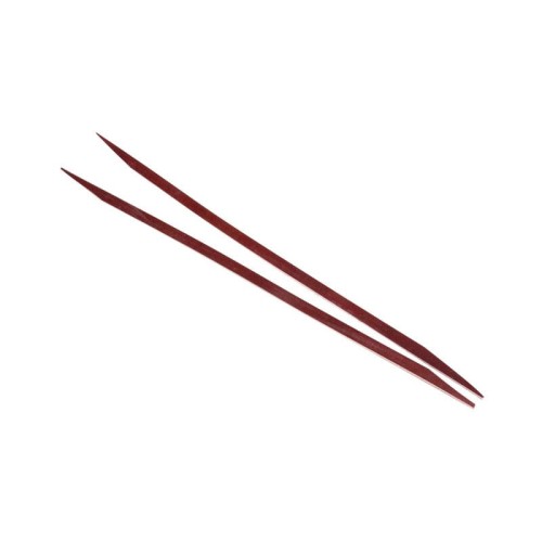 Paski Latigo do wodzy Westernwelt — dwa paski ze skóry latigo w kolorze ciemnoczeronym, zwężane końce