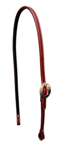 Ogłowie do bosalu GVR z tłoczeniem basket kasztan — HorsePassion.pl