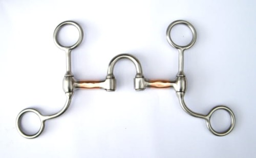 Czanka western Baby Correction Equi — krótkie czanki stal satynowa, miedziany port korekcyjny, pierścienie O-ring