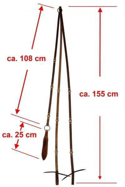 Wodze romal rawhide buttons detal przeszycie surowa skóra — HorsePassion.pl