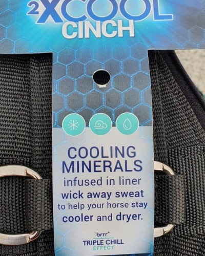Etykieta Professional's Choice 2XCool Cinch — technologia brrr Triple Chill Effect, minerały chłodzące w lineerze