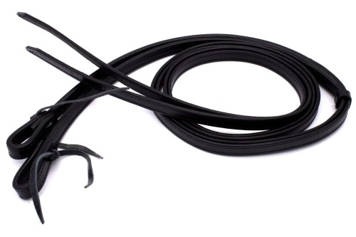 Wodze western split reins czarne 5/8 LPTrick podwójnie przeszyte — HorsePassion.pl