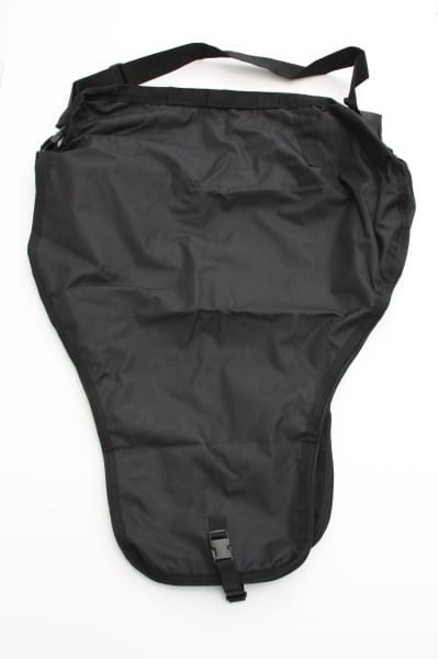 Torba transportowa na siodło western czarna — zamek błyskawiczny, pasek na ramię, ochrona podczas transportu i zawodów — HorsePassion.pl