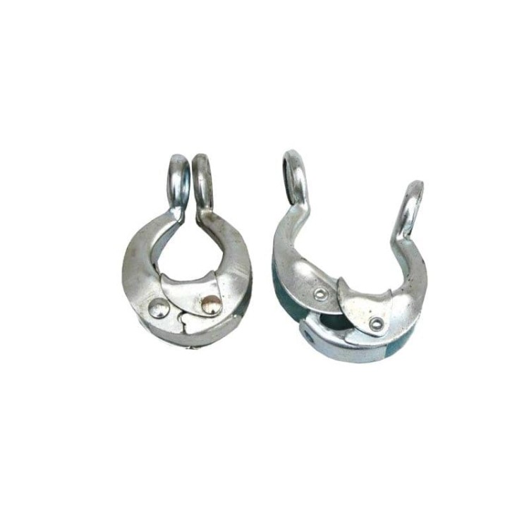 Honda metalowa Quick Release do lassa — para polerowanych metalowych bezpieczników breakaway, widok otwarty i zamknięty