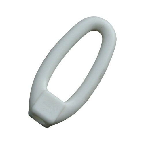 Breakaway Honda plastikowa do lassa — biały bezpiecznik z tworzywa sztucznego ze szczeliną uwalniającą, widok z góry