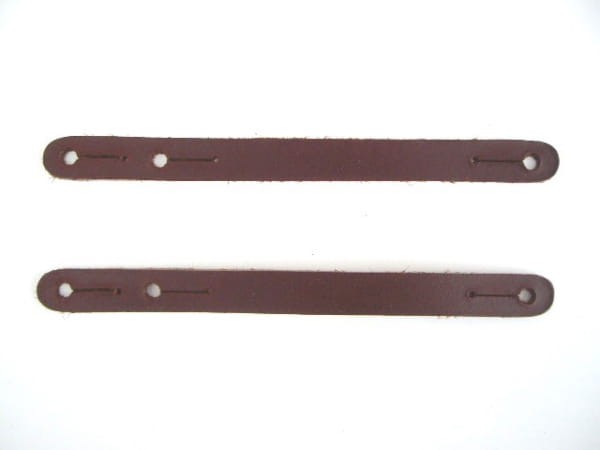 Paski stabilizujące do ostróg western Equi pod obcas podwójna regulacja 20cm ciemny brąz — HorsePassion.pl