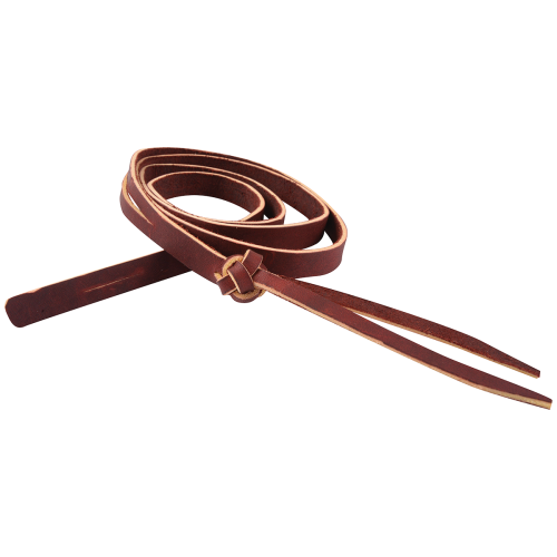 Pasek latigo do mocowania lassa — skóra latigo ciemnobrązowa, zwinięty