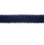 Lonża bawełniana Weaver — zbliżenie zaokrąglonego splotu bawełnianego 3/4", kolor granatowy