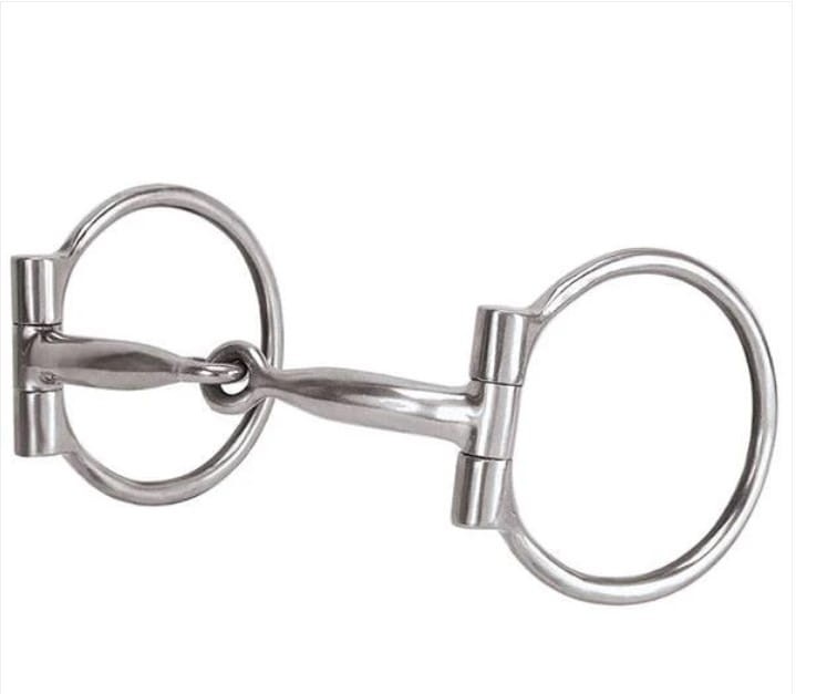 Wędzidło western D-Ring Sweet Iron Weaver Leather 5" — stal nierdzewna, pojedynczo łamany ścięgierz, solid cheek