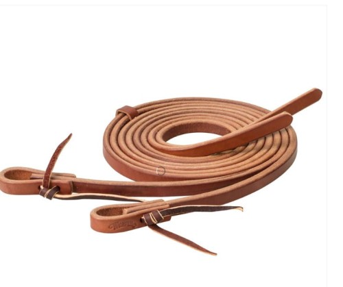 Wodze ropingowe zamknięte zamszowa wstawka antypoślizgowa karabińczyki western barrel racing — HorsePassion.pl