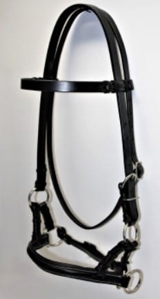 Sidepull Equi SOFT czarny miękki nachrapnik ogłowie bezwędzidłowe COB — HorsePassion.pl