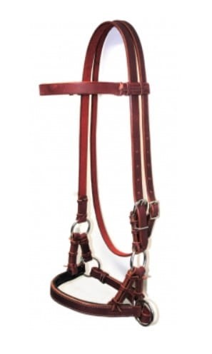 Sidepull Equi SOFT kasztan miękki nachrapnik ogłowie bezwędzidłowe COB — HorsePassion.pl