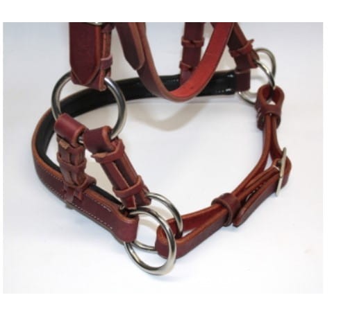 Sidepull Equi SOFT kasztan widok boczny regulacja COB — HorsePassion.pl