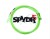 Lasso Classic Equine SPYDR 5 — zwinięte, logo SPYDR5, neonowy zielony