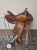 Używane siodło western Continental Saddlery 184 — basket tooling, widok z lewej strony