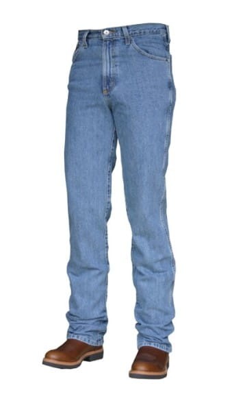 Cinch Bronze Label — widok z przodu, medium stonewash, original rise, 5 kieszeni