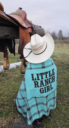Koc dziecięcy Little Ranch Girl 70x100 cm