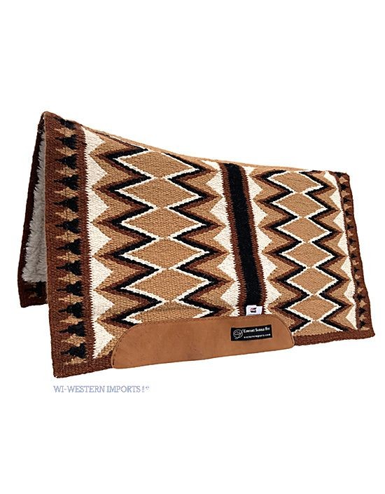 Pad western CSF Zuma Tan – piaskowy blanket, wkładka CSF, wełniane runo, 76 lub 83 cm