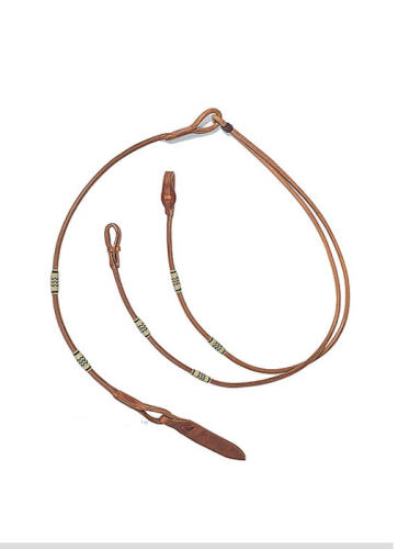 Skórzane wodze westernowe Romal okrągły profil Horseman's Tack — HorsePassion.pl