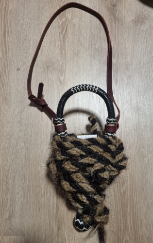 Komplet bosalowy czarny bosal SHORT QH ogłowie Weaver mecate horsehair — HorsePassion.pl