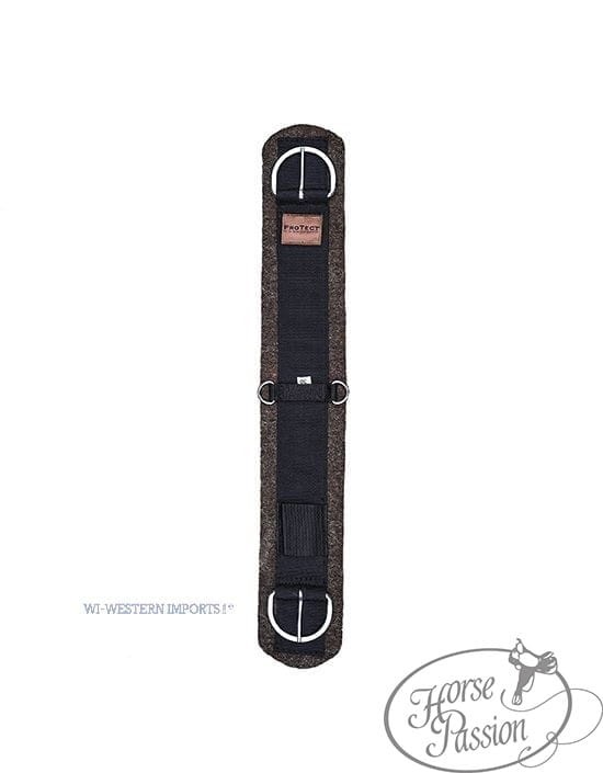 Popręg western filcowy ProTect Western Imports 38" duży koń — wełniany filc 16 mm, panel nylonowy z D-ringami, klamry stalowe — HorsePassion.pl