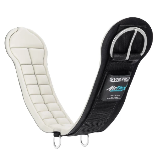 Popręg westernowy Weaver Synergy AirFlex prosty — pianka Cool Flex biała i klamra Roll Snug — HorsePassion.pl