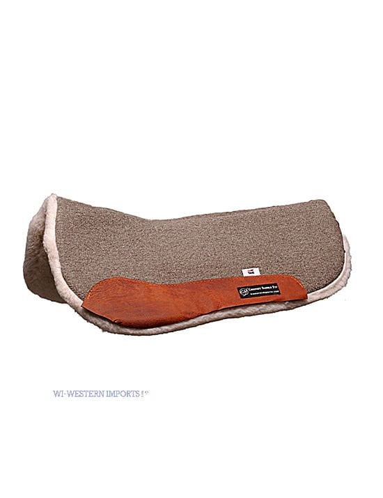Pad western CSF Sierra krótki szary Western Imports — kompaktowy pad 69 cm z wkładką CSF do arabów i kuców