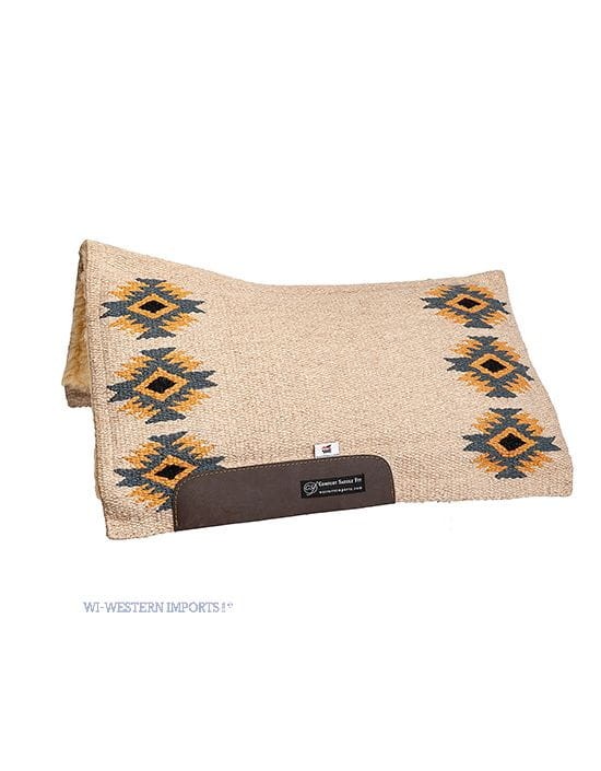 Pad western CSF Rancho krótki kremowy Western Imports — blanket z zbitym splotem, wkładka CSF, futro syntetyczne od spodu