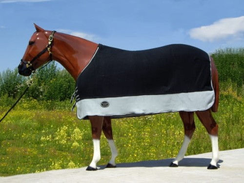 Polarowa derka osuszająca w stajni