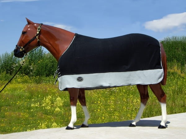 Polarowa derka osuszająca w stajni