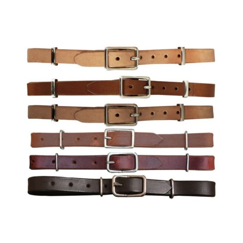 Pasek pod wędzidło snaffle bit s20-01 — 6 wariantów kolorystycznych: jasny, kasztan (×2 odcienie), ciemny brąz, bordowy, czarny, prosta sprzączka prostokątna