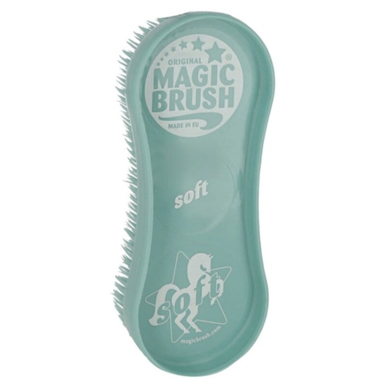 Szczotka typu Magic Brush do czyszczenia konia turkusowa