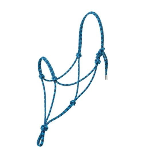 Kantar sznurkowy Weaver Silvertip No. 95 niebieski ze wstawkami — HorsePassion.pl